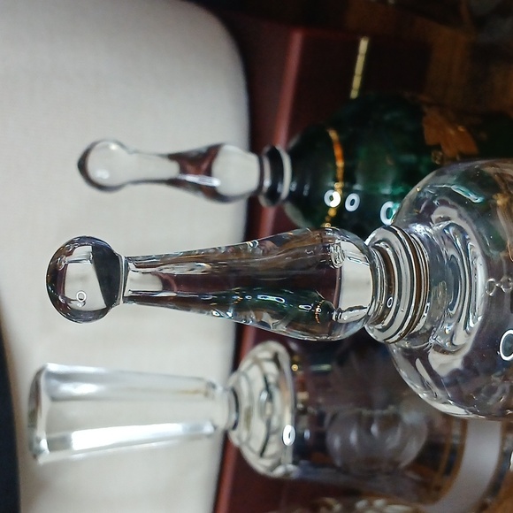 OFNAH CRYSTAL PLEATED ETCHED RIM DESIGN SILVER RIM - Picture 4 of 7